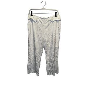 Y2k cropped white pin stripe dress pants